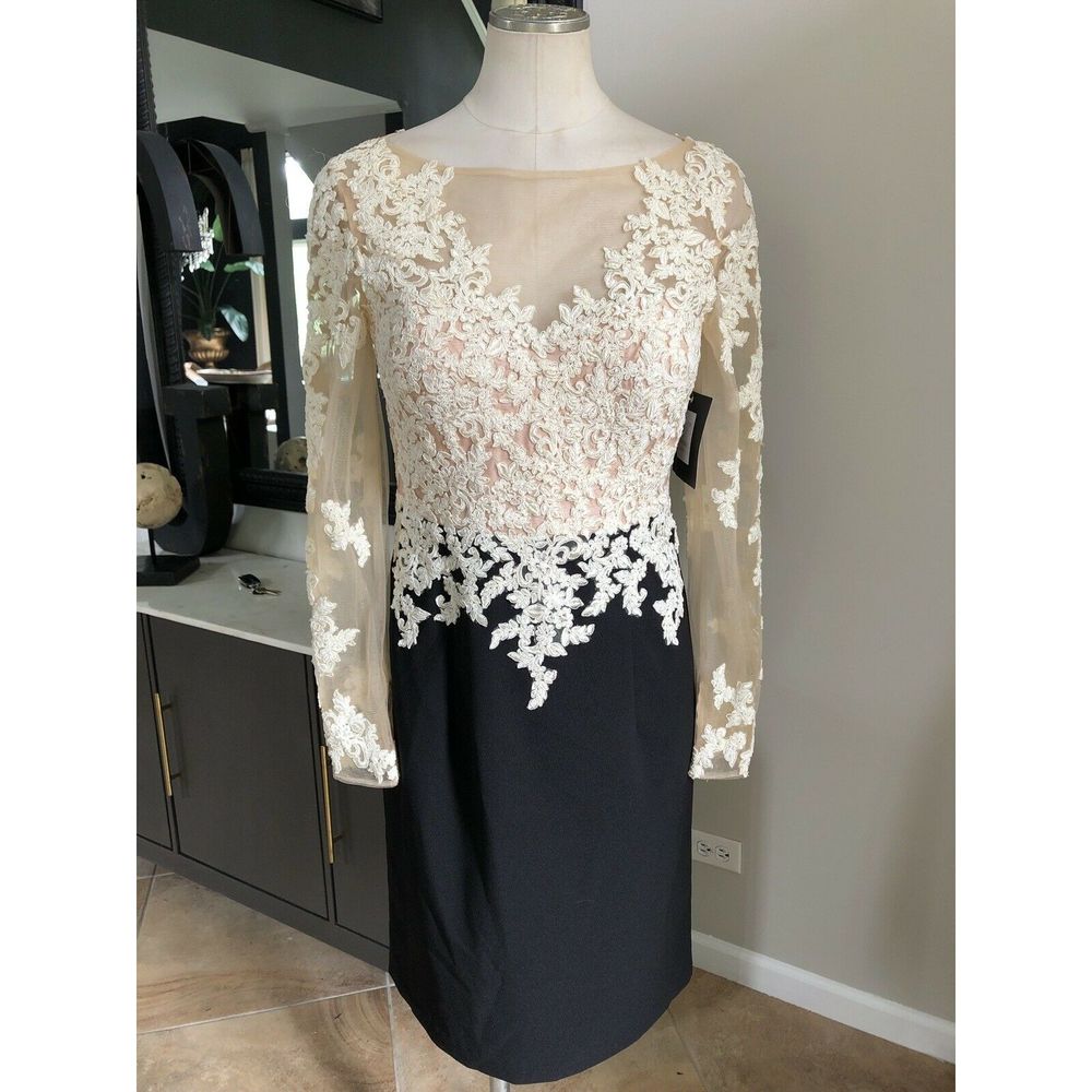 VM Collection Lace Cocktail Sheath Dress 6